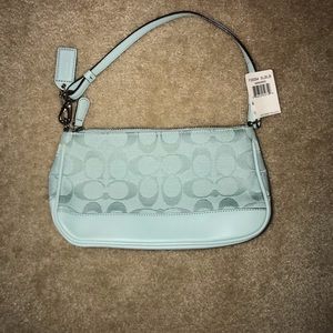 Baby Blue Coach Shoulder Purse